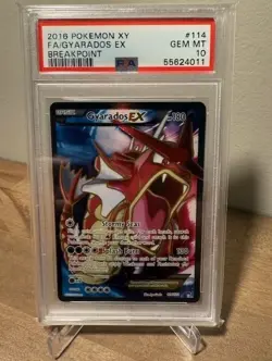 2016 Pokemon XY Breakpoint Gyarados EX Full Art #114/122 PSA 10 - Image 1