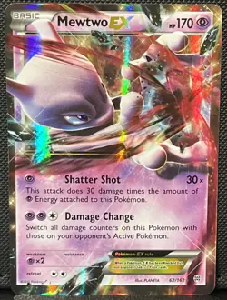 Mewtwo EX 62/162 Full Art Holo - XY - Breakthrough - NM - Pokémon TCG - Image 1