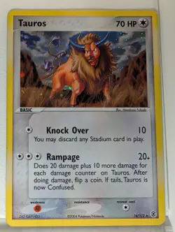 Tauros 16/112 EX Firered & Leafgreen - Pokemon Holo Foil Rare Nice! - Image 1