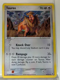Tauros 16/112 EX Firered & Leafgreen - Pokemon Holo Foil Rare Nice! - Image 3
