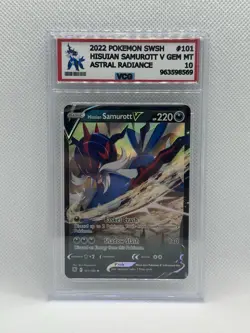 Hisuian Samurott V - 101/189 - Pokemon SWSH10 Astral Radiance VCG 10 -NO PSA/BGS - Image 1