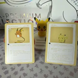 Achu (10/25) & Blesschu (11/25) 1st Edition PokeDerp Fan Art Pokemon Card NM - Image 5