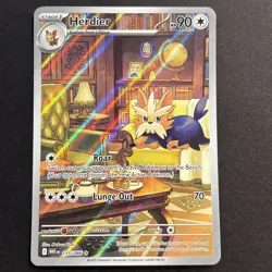 Pokemon White Flare Herdier 155/086 Full Art Illustration Rare M+! - Image 1