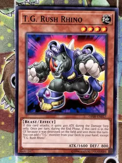 Yugioh T.G. Rush Rhino OP09-EN017 Single - Image 1