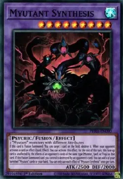 Yugioh - Myutant Synthesis - 1st Edition Super Rare NM - Free Holographic Card - Image 1