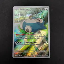 Snorlax SVP 051 Black Star Promo + Snorlax 181/165 AR 151 Pokemon Card TCG - Image 3