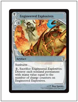 1x Engineered Explosives, Future Sight Frame, Mystery Booster 2, MTG NM - Image 1