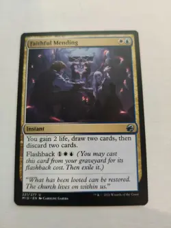 Faithful Mending x 1 MTG Blue White Uncommon Innistrad Midnight Hunt - Image 1