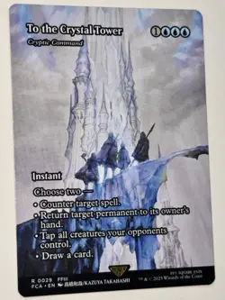 MTG Final Fantasy - To the Crystal Tower - Cryptic Command R 0029 Showcase - Image 1