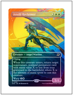 1x Astelli Reclaimer, Edge of Eternities, Foil Borderless Art, MTG NM - Image 1