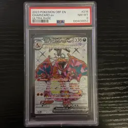 2023 POKEMON OBF EN-OBSIDIAN FLAMES ULTRA RARE #215 CHARIZARD EX PSA 8 - Image 1