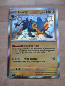Pokemon TCG - Luxray - 137/091 Paldean Fates - Baby Shiny Secret Rare - Image 1
