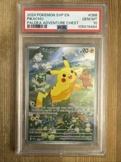 Pikachu SVP 088 - Full Art Promo Black Star Rare Holo - Pokemon TCG PSA 10 - Image 3