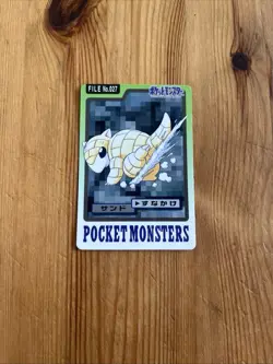 Pokemon Card Japanese File No. 027 Bandai 1997 NM Pocket Monsters - Image 1
