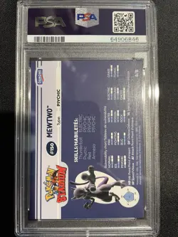 2000 Pokemon Danone Stadium Tip Mewtwo Shiny #8 - PSA 10 - Image 3