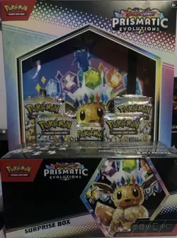 Pokémon TCG: Prismatic Evolutions Binder Collection and Surprise Box Sealed Lot - Image 1