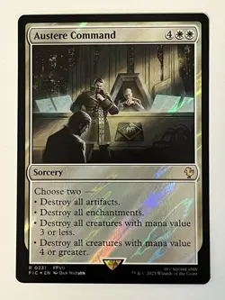 Austere Command Surge Foil Commander Final Fantasy MTG 0231 Rare - Image 1