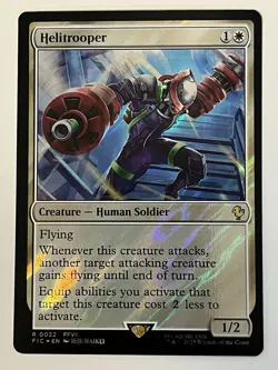 Helitrooper Surge Foil Commander: Final Fantasy MTG 0022 Rare - Image 1