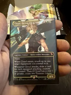 Magic: The Gathering Surge Foil Borderless Cloud ex-Soldier Card - Image 1