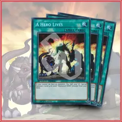 YuGiOh A HERO LIVES x3 | SGX2 Secret Rare 1st Edition Midterm Paradox?? - Image 1