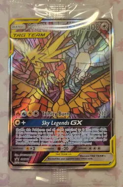SEALED Pokemon Moltres & Zapdos & Articuno GX SM210 - Stained Glass Birds - Image 1
