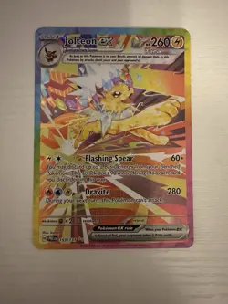 PokÃ©mon Jolteon EX Prismatic Evolution TCG Card 153/131 Holo - Image 1
