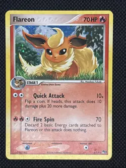 PokÃ©mon TCG 2006 Flareon 2/17 Pop Series Promos, Holo Rare Card - Image 1