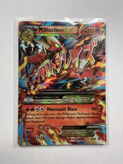 Pokemon TCG Mega M Blaziken EX XY XY86 Promo Holo Card - Image 1