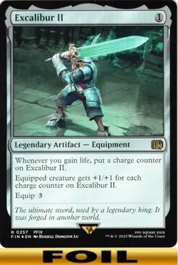 1x - Excalibur II - FOIL - Final Fantasy - NM MTG - Image 1
