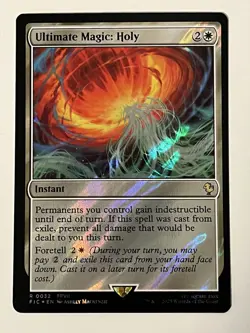 Ultimate Holy Magic Surge Foil Commander: Final Fantasy MTG 0032 Rare - Image 1