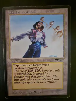 Mtg Magic The Gathering Island Of Wak Wak Arabian Nights - Image 1