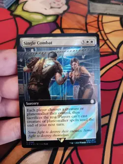 Single Combat (Extended Art) (Surge Foil) Universes Beyond: Fallout MTG NM  - Image 1