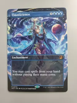 MTG Omniscience Wilds of Eldraine: Enchanting Tales Anime Borderless Rare  - Image 1