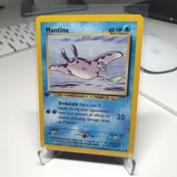 Pokemon card Mantine 1st Edition 64/111 Neo Genesis Near Mint - Image 1