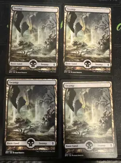 Swamp 262 Full Art X4 Battle for Zendikar Magic the Gathering mtg - Image 1