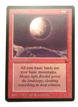 Magic the Gathering * MTG * 1 x Blood Moon * The Dark Edition * Ungraded - Image 1