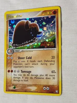 NM Piloswine - Reverse Holo Swirl 13 Team Rocket Returns Pokemon TCG - Image 3