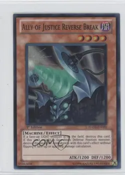Ally of Justice Reverse Break 1st Ed. YuGiOh Hidden Arsenal 2 #HA02-EN050 1l2 - Image 1