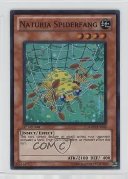 Naturia Spiderfang 1st Ed. YuGiOh Hidden Arsenal 2 #HA02-EN040 2010 e6j - Image 1