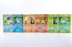 Charizard Venusaur Blastoise 9 Set Base Set 1996 MP Japanese Pokemon Card - Image 1