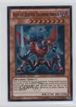 Ally of Justice Thunder Armor 1st Ed. YuGiOh Hidden Arsenal 2 #HA02-EN021 0g4 - Image 1