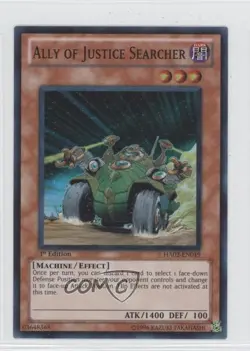 Ally of Justice Searcher 1st Ed. YuGiOh Hidden Arsenal 2 #HA02-EN019 2010 0o3 - Image 1