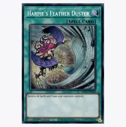 Harpieâ€™s Feather Duster Alt Art MP24-EN058 Prismatic Secret Rare NM Yugioh - Image 1