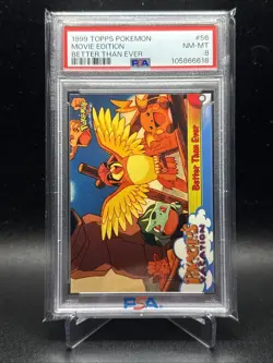 PSA 8 - NM - 1999 Topps Pokemon Movie Edition - Better Than Ever #56 - Image 1