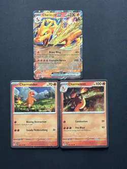Charizard ex Super Premium Collection Pokemon TCG 3 Card Promo Set -NM - Image 1