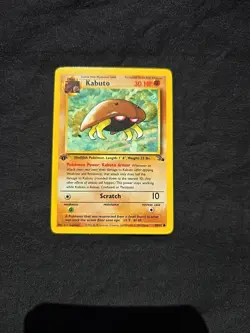 Pokémon TCG Kabuto Fossil 1st Edition Common Card 50/62 - Image 3