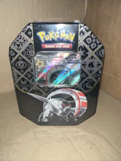 Pokémon TCG Scarlet & Violet Paldean Fates Tin, Sealed Iron Treads - Image 1
