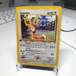 Pokemon card Stantler 1st Edition 76/111 Neo Genesis Near Mint - Image 1