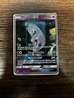 Pokémon Mewtwo GX TCG Shining Legends Holo Card 78/73 Secret Rare - Image 1