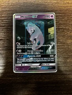 Pokémon Mewtwo GX TCG Shining Legends Holo Card 78/73 Secret Rare - Image 3